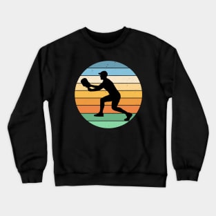 Pickleball Vintage Distressed Retro Player Crewneck Sweatshirt